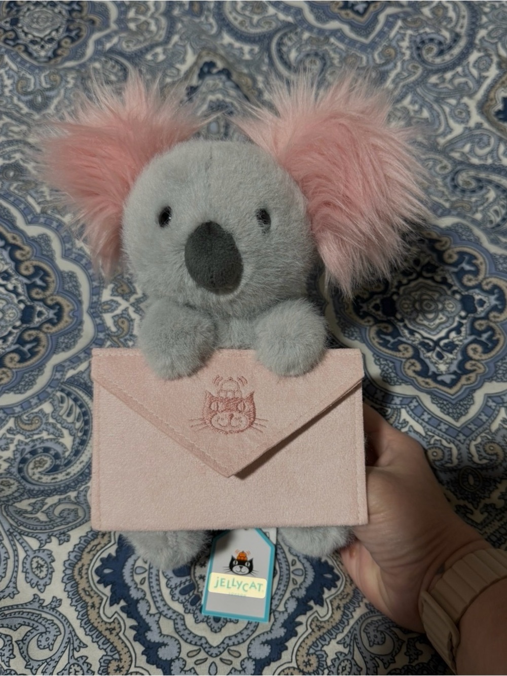 Jellycat Grey & Pink Koala Plush